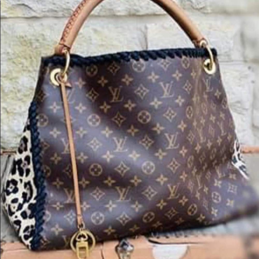 Custom Louis Vuitton leopard print Artsy bag. Asking 2000 obo - Picture 1 of 1